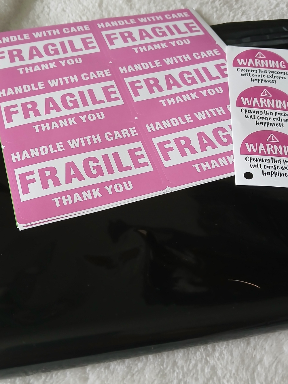 60 PCS Shipping Supplies 10"x13" Polymailers, Thank You Cards, Fragile Stickers+ - Picture 2 of 5